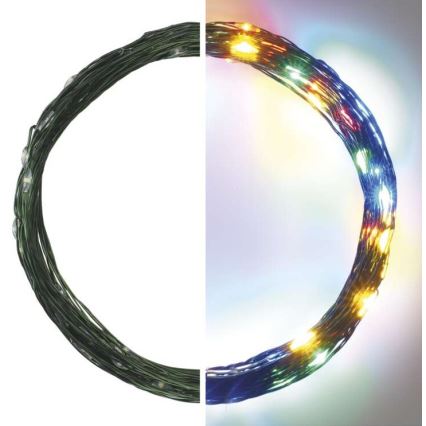 LED-Weihnachts-Lichterkette für den Außenbereich 75xLED/12,5m IP44 mehrfarbig