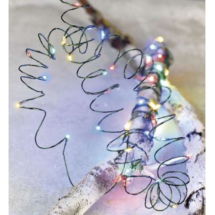 LED-Weihnachts-Lichterkette für den Außenbereich 75xLED/12,5m IP44 mehrfarbig