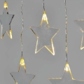 LED Weihnachts-Lichterkette für den Außenbereich 8xLED/5,84m IP44 Sterne