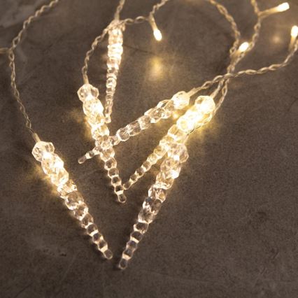 LED-Weihnachts-Lichtervorhang für den Außenbereich, 180 LEDs, 3,5x0,7 m, IP44, warmweiß