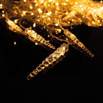 LED-Weihnachts-Lichtervorhang für den Außenbereich, 180 LEDs, 3,5x0,7 m, IP44, warmweiß