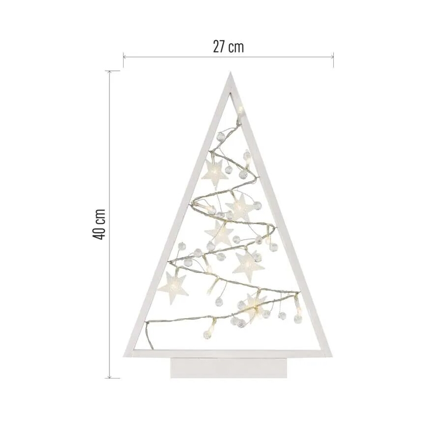 LED Weihnachtsdekoration 15xLED/2xAA Tannenbaum