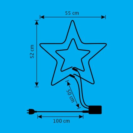 LED-Weihnachtsdeko für den Außenbereich LED/26W/230V IP44