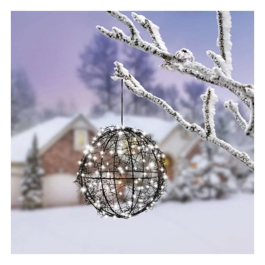 LED-Weihnachtsdekoration 200 LEDs/230V Ø 20 cm