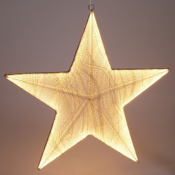 LED Weihnachtsdekoration 248xLED/6W/230V 59 cm warmweiß Stern/goldfarben