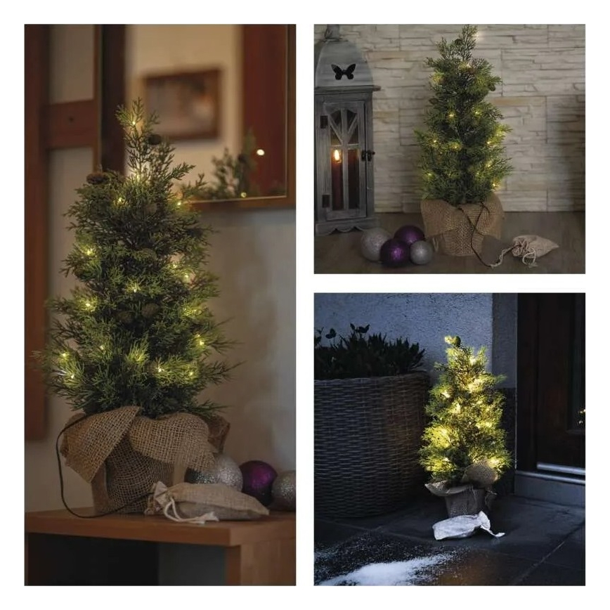 LED Weihnachtsdekoration 30xLED/3xAA IP44