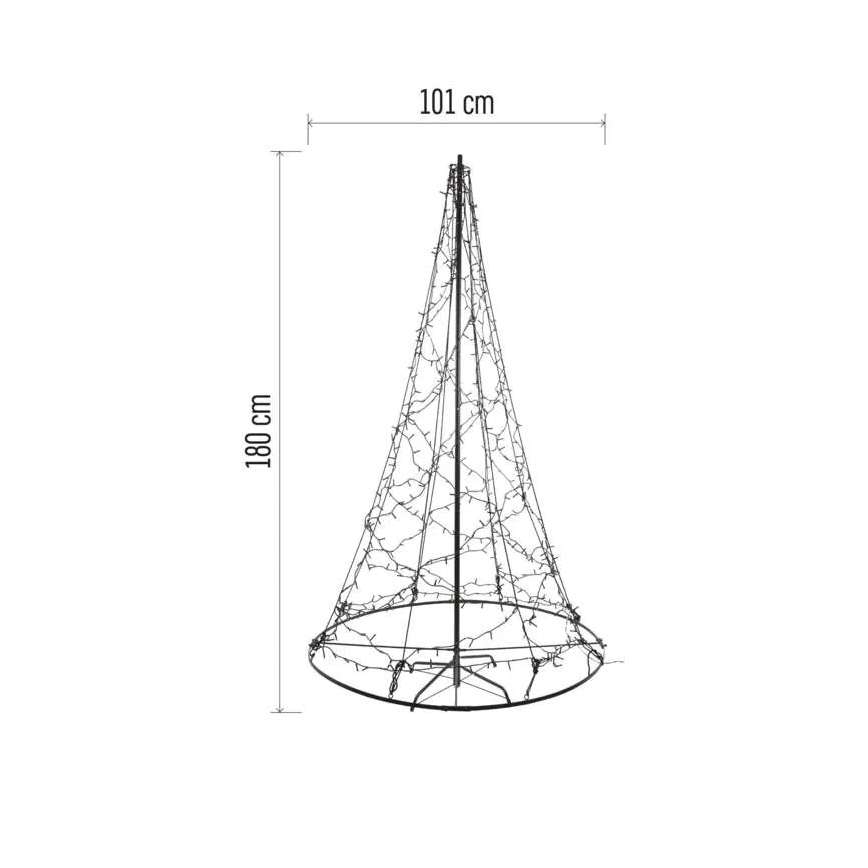 LED-Weihnachtsdekoration, 480 LEDs, 230 V, IP44, 180 cm