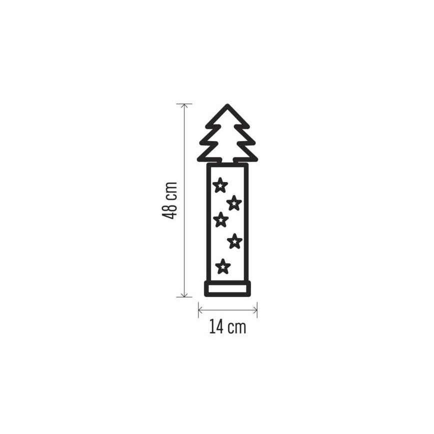 LED-Weihnachtsdekoration 5xLED/2xAA Baum