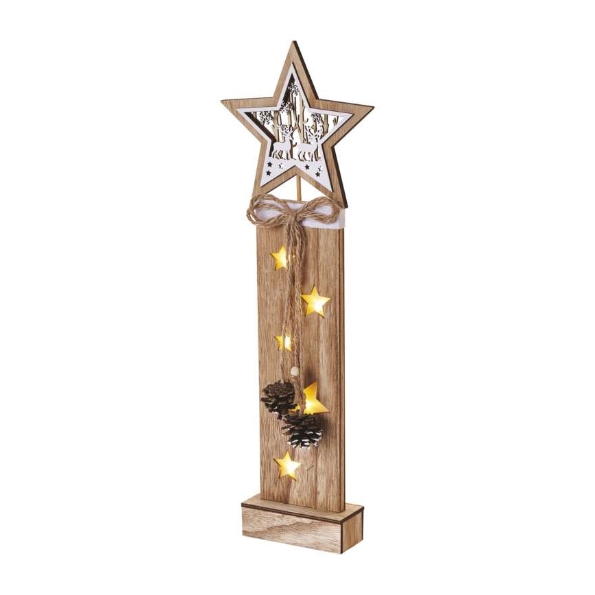 LED-Weihnachtsdekoration 5xLED/2xAA Stern