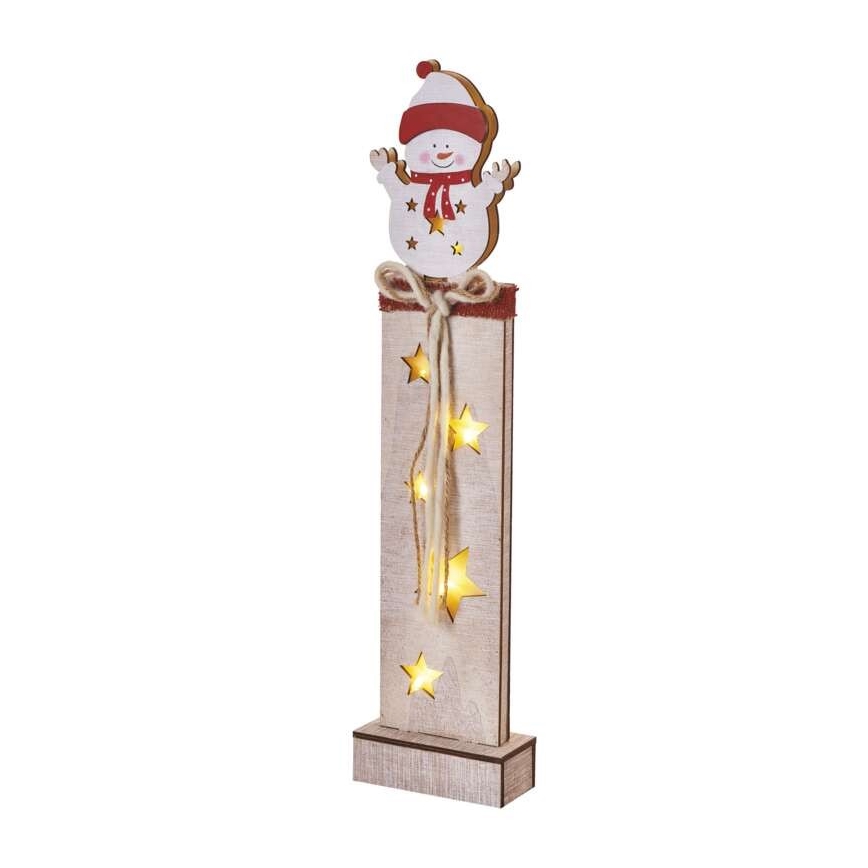 LED-Weihnachtsdekoration 7xLED/2xAA Schneemann