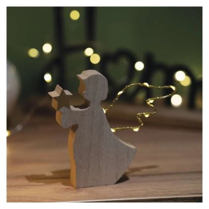LED-Weihnachtsdekoration 8xLED/2xAAA Engel