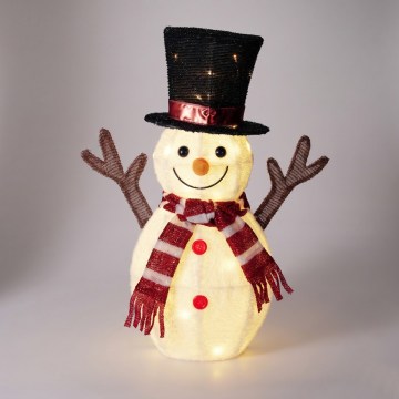LED-Weihnachtsdekoration für den Außenbereich, 35×LED/230 V, 67 cm, IP44, Schneemann