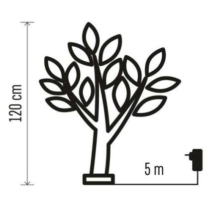 LED-Weihnachtsdekoration für den Außenbereich 48xLED/3,6W/230V IP44