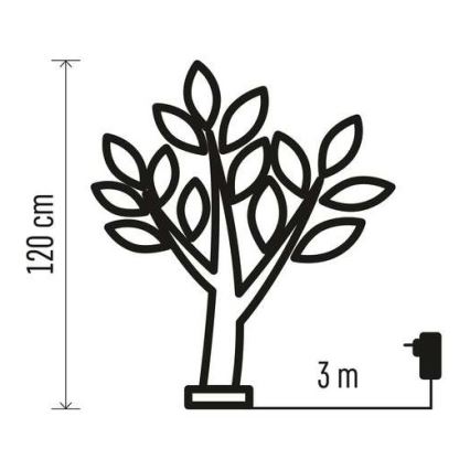 LED Weihnachtsdekoration für den Außenbereich 72xLED/3,6W/230V IP44 kaltweiß