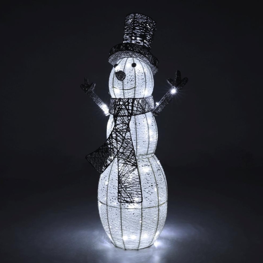 LED-Weihnachtsdekoration für den Außenbereich LED/3,6W/230V/kaltweiß 75 cm IP44 Schneemann
