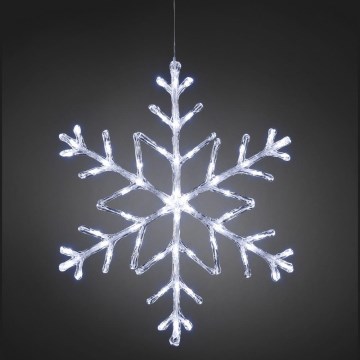 LED Weihnachtsdekoration für Fenster SNOWFLAKE 60xLED/230V/24V