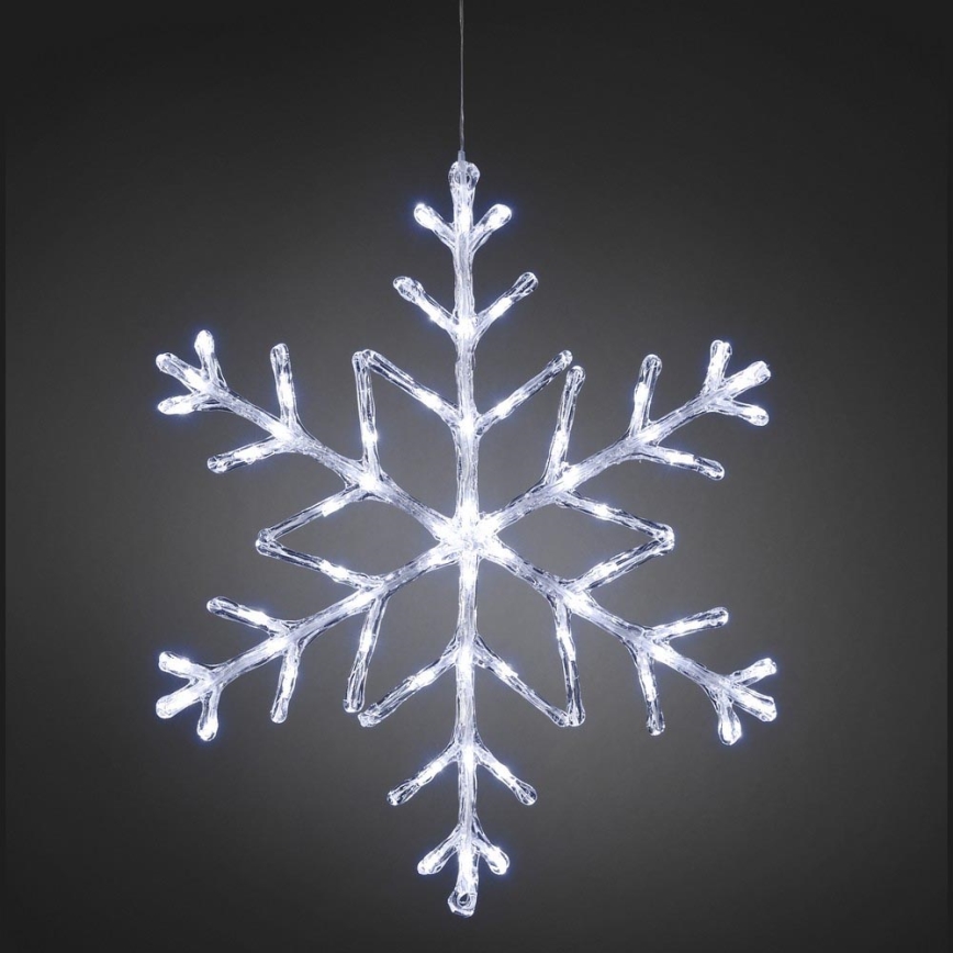 LED Weihnachtsdekoration für Fenster SNOWFLAKE 60xLED/230V/24V