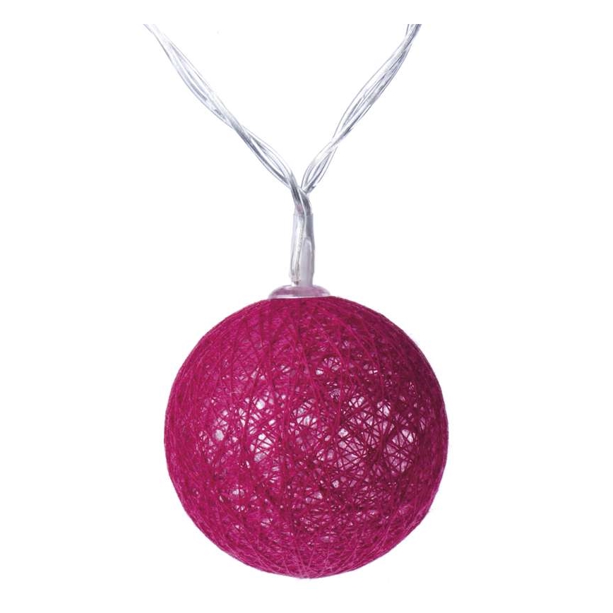 LED Weihnachtsdekoration  GIRLANDA 10xLED/0,6W/2xAA Frühling