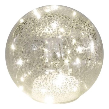 LED-Weihnachtsdekoration Kugel Ø 15 cm, 20× LED, 3× AA-Batterien