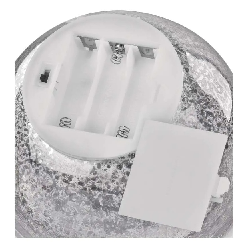 LED-Weihnachtsdekoration Kugel Ø 15 cm, 20× LED, 3× AA-Batterien