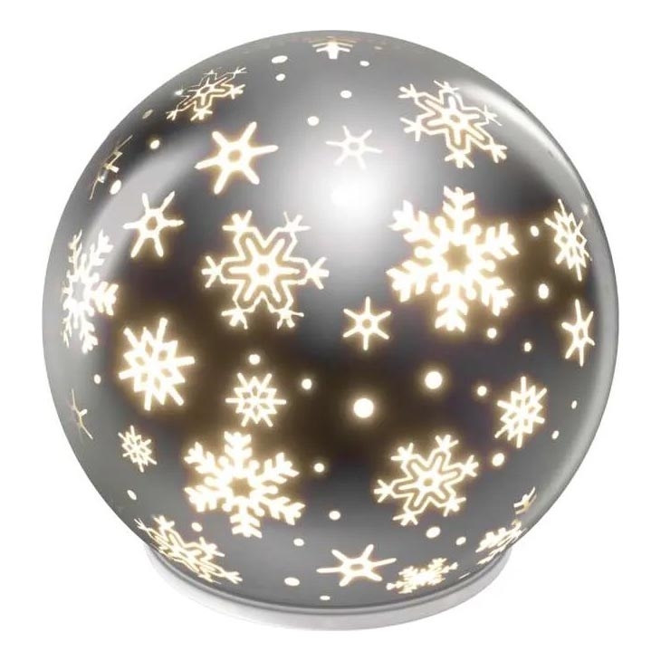 LED-Weihnachtsdekoration LED/0,3W/3xAA Kugel Ø 12 cm