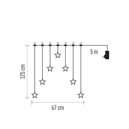 LED-Weihnachtsdekoration LED/0,3W/3xAA Kugel Ø 12 cm