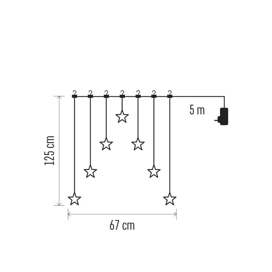 LED-Weihnachtsdekoration LED/0,3W/3xAA Kugel Ø 12 cm