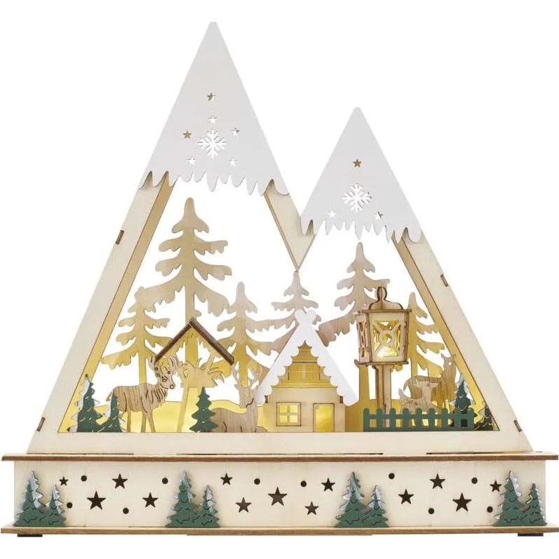 LED Weihnachtsdekoration LED/0,6W/2xAA Weihnachtslandschaft