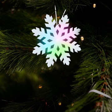 LED Weihnachtsdekoration LED/2xLR41 Schneeflocke