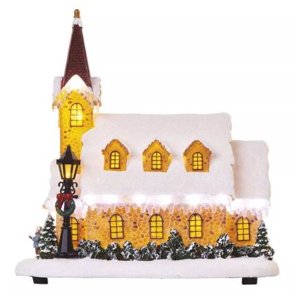 LED-Weihnachtsdekoration LED/3xAA Kirche