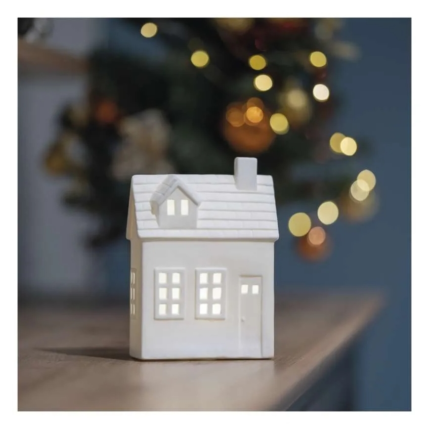 LED Weihnachtsdekoration LED/CR2032 Häuschen