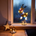 LED-Weihnachtsdekoration Rentier 8xLED/3xAAA kaltweiß