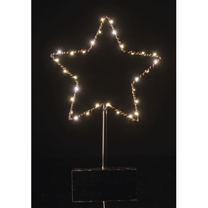 LED Weihnachtsdekoration STAR 30xLED/1,28W/4,5V