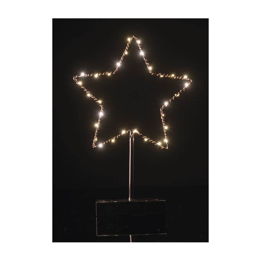 LED Weihnachtsdekoration STAR 30xLED/1,28W/4,5V