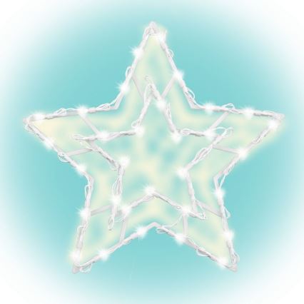 LED Weihnachtsdekoration für das Fenster 35xLED/3xAA warmweiß
