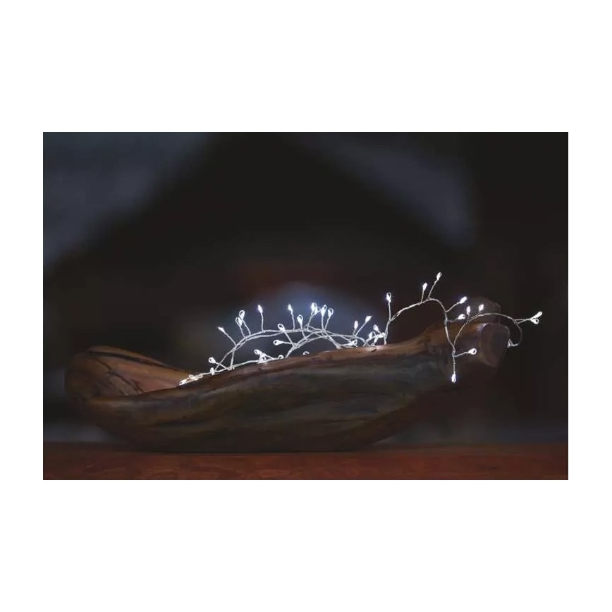 LED Weihnachtskette 100xLED/3xAA 2,7 m kaltweiß