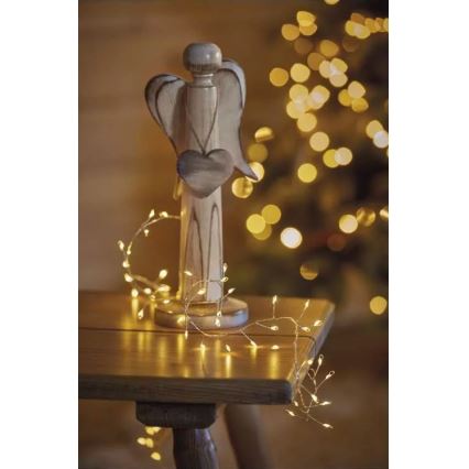 LED Weihnachtskette 100xLED/3xAA 2,7m warmweiß