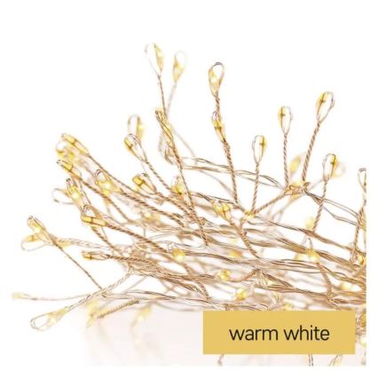 LED Weihnachtskette 100xLED/3xAA 2,7m warmweiß