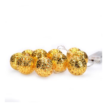 LED Weihnachtskette 10xLED/2xAA 1m