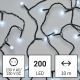 LED Weihnachtskette 200xLED/11,5m kaltweiß