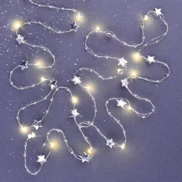 LED Weihnachtskette 20xLED/2xAA 2,2 m warmweiß