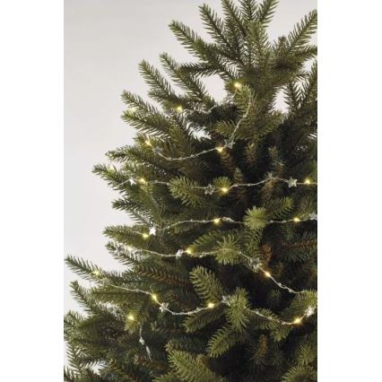 LED Weihnachtskette 20xLED/2xAA 2,2 m warmweiß