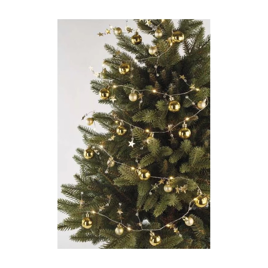 LED Weihnachtskette 20xLED/2xAA 2,2 m warmweiß