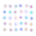 LED Weihnachtskette 30xLED/2xAA 3,3m mehrfarbig