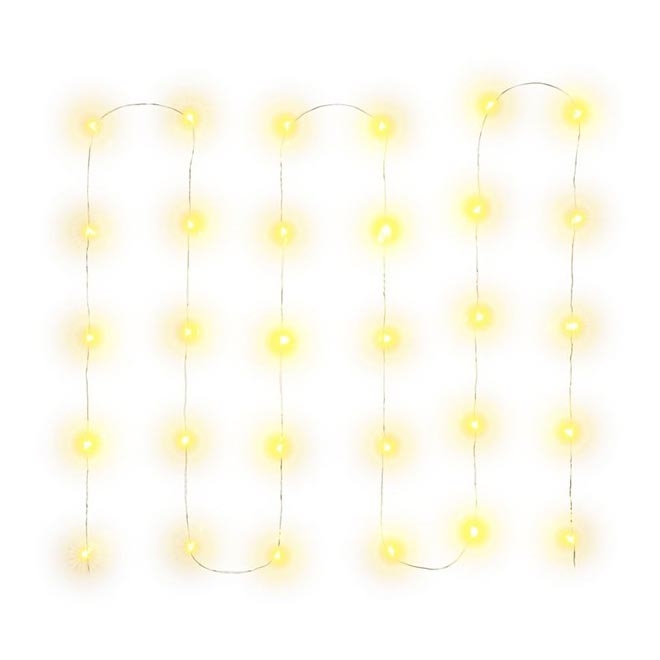 LED-Weihnachtskette 30xLED/3xAA 3,3m warmweiß