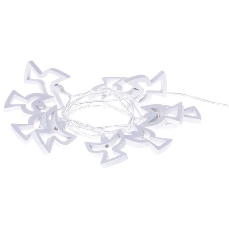LED Weihnachtskette CHAIN 10xLED/0,6W/2xAA