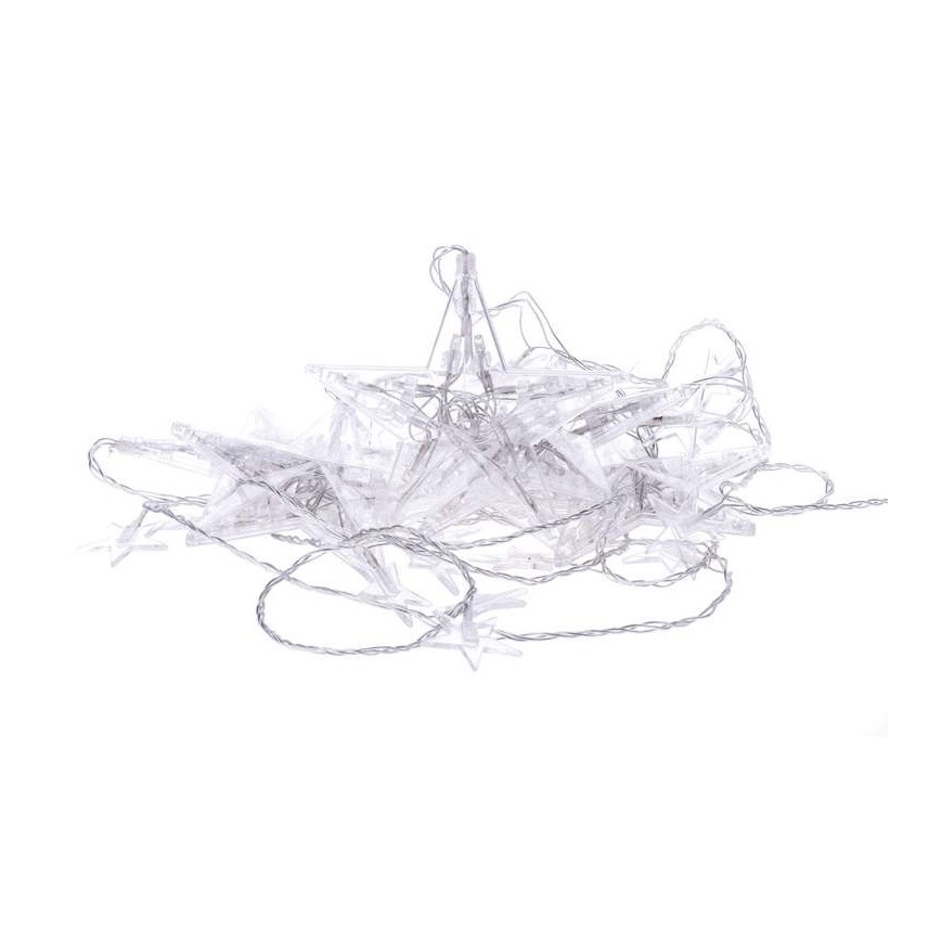 LED Weihnachtskette STAR LED/3,6W/230V IP44