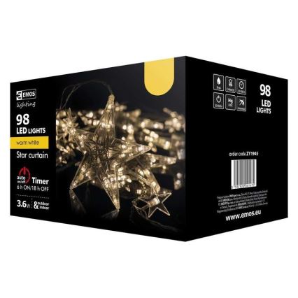 LED Weihnachtskette CHAIN 1xLED/3,6W/230V IP44