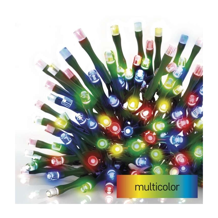 LED-Weihnachtskette für den Außenbereich 120xLED/17m IP44 multicolor