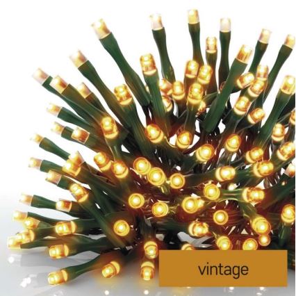 LED-Weihnachtskette für den Außenbereich 120xLED/17m IP44 vintage